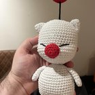 Crocheting a lil’ Moogle :3