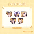 Commissioned emotes by @iamjondouglas and they're sooo cute 