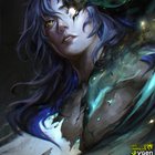 FF14 Portrait artwork for user Whiffle, this is their character, very inspired by being a Fallen Star! Kavi Stjarnawesfv