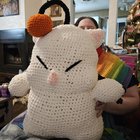 Crocheted a giant Moogle for my FC's Secret Santa event give away!