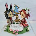 Custom Handmade Clay Figures I Made Of My Friend's FF14 Characters For Her Wedding