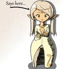 So I drew a friend's Lalafell - Heasa Lala